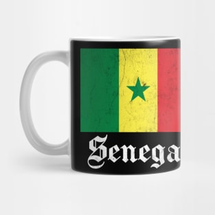 Senegal // Vintage-Style Flag Design Mug